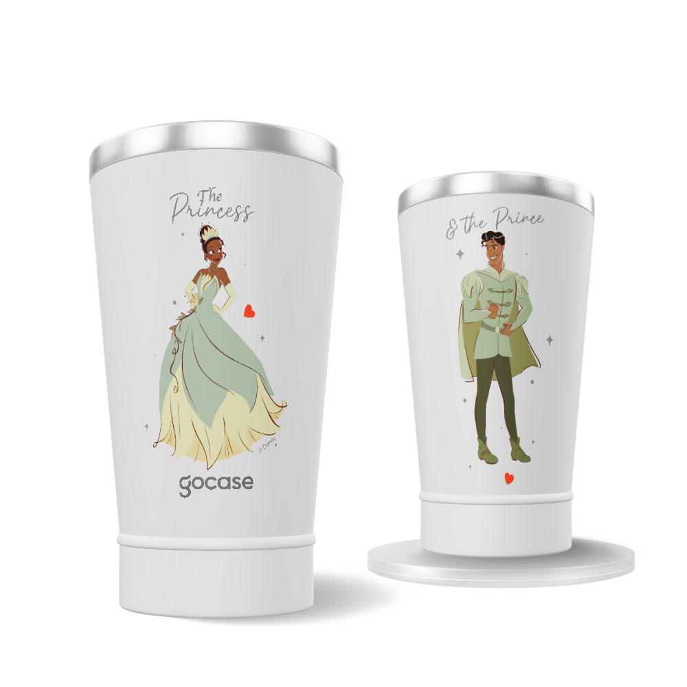 Copo Térmico + Ebook -  Tiana & Príncipe