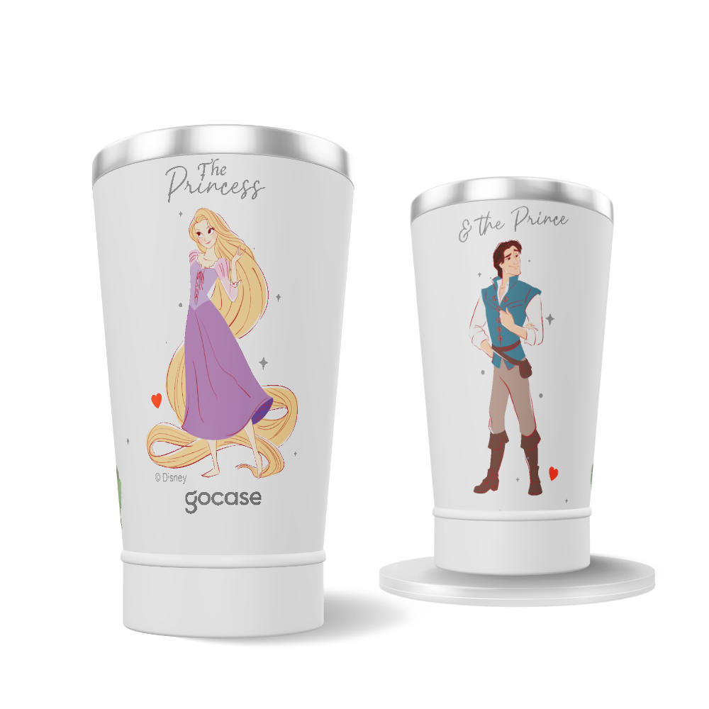 Copo Térmico - Rapunzel & Príncipe