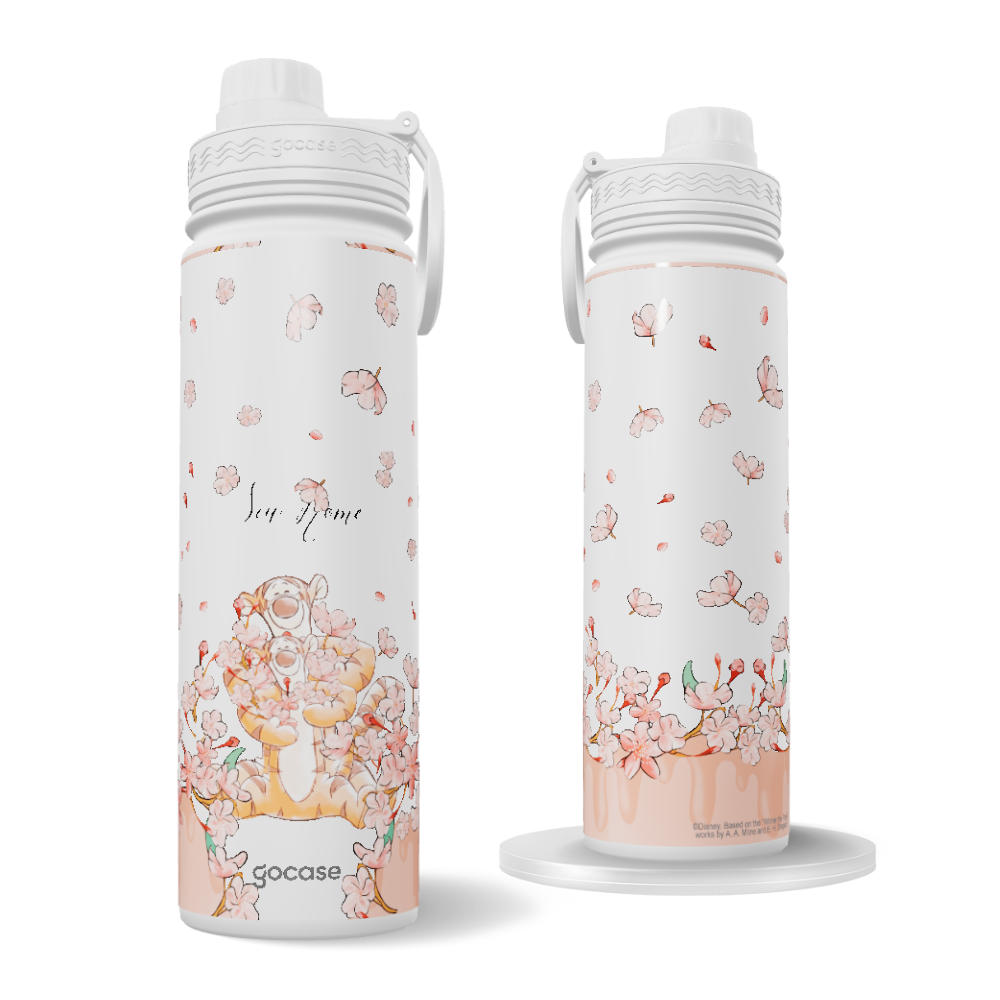 Garrafa Térmica Fresh + Ebook - Turma do Pooh Classical Rose