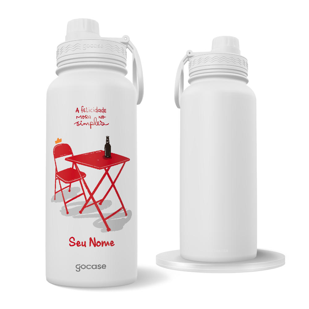 Garrafa Térmica Fresh -  Felicidade no Simples