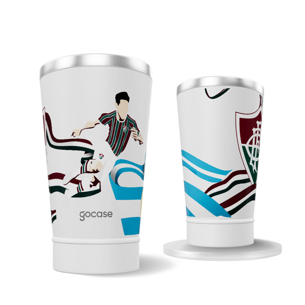 Copo Térmico Cerveja + Ebook -  Fluminense - German Cano Bandeira