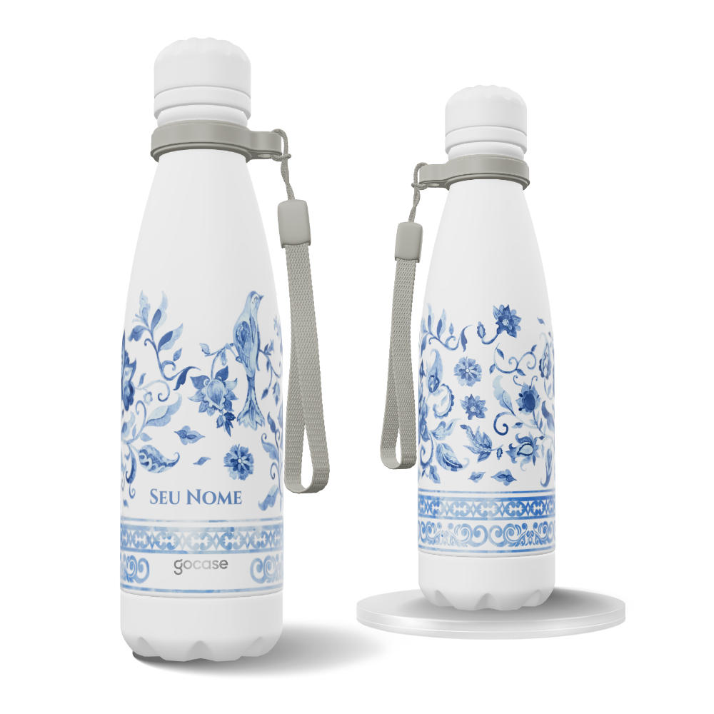 Garrafa Térmica Urban + Ebook -  Encanto Azul