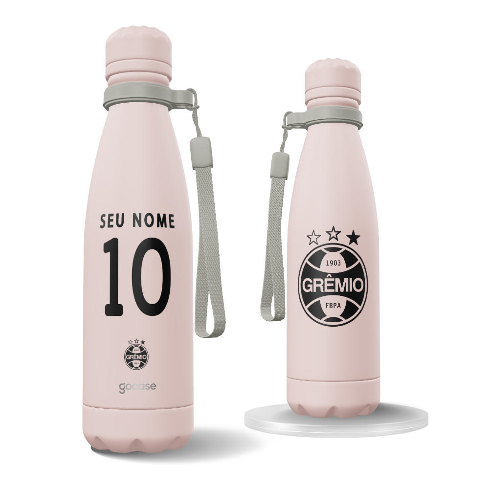 Garrafa Térmica Urban + Ebook -  Grêmio - Outubro Rosa 2025 P
