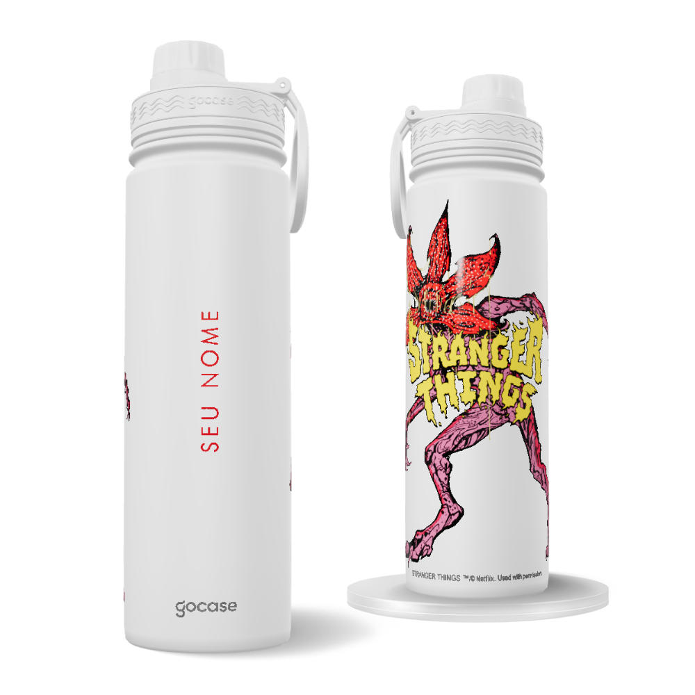 Garrafa Térmica Fresh + Ebook - Stranger Things - Demogorgon Garrafa Térmica Fresh + Ebook - Stranger Things - Demogorgon