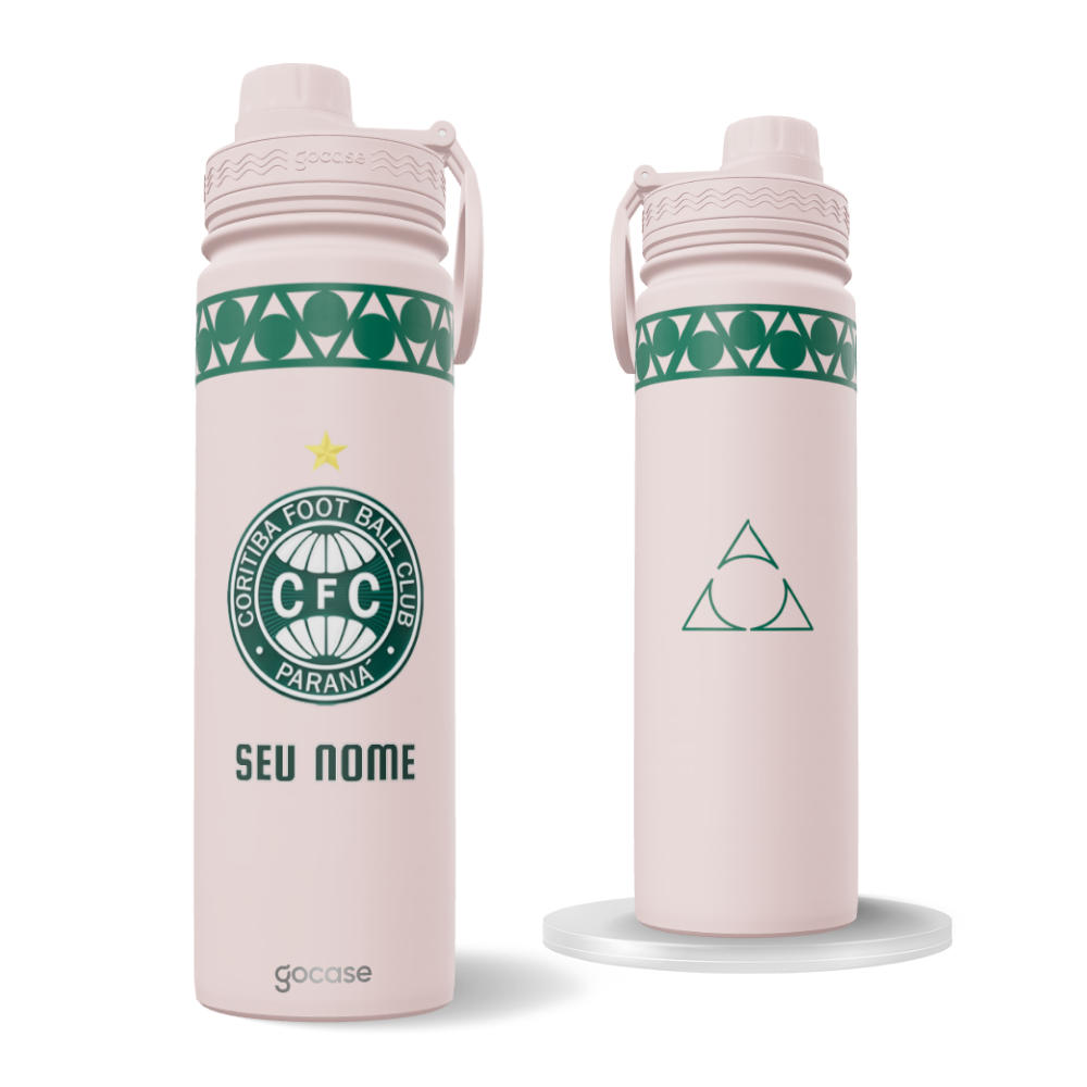 Garrafa Térmica Fresh + Ebook - Coritiba - Outubro Rosa 2025