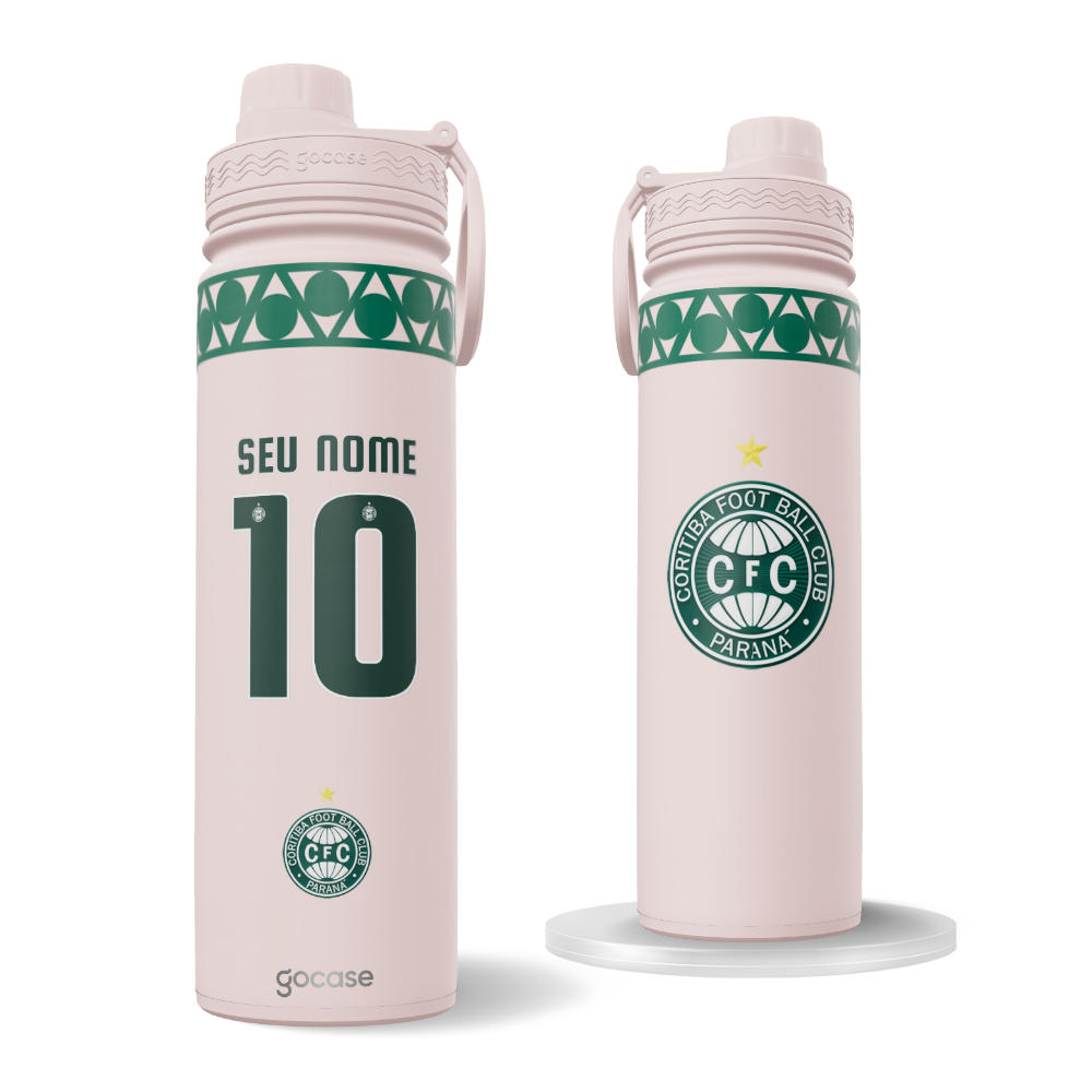 Garrafa Térmica Fresh + Ebook - Coritiba - Outubro Rosa 2025 P