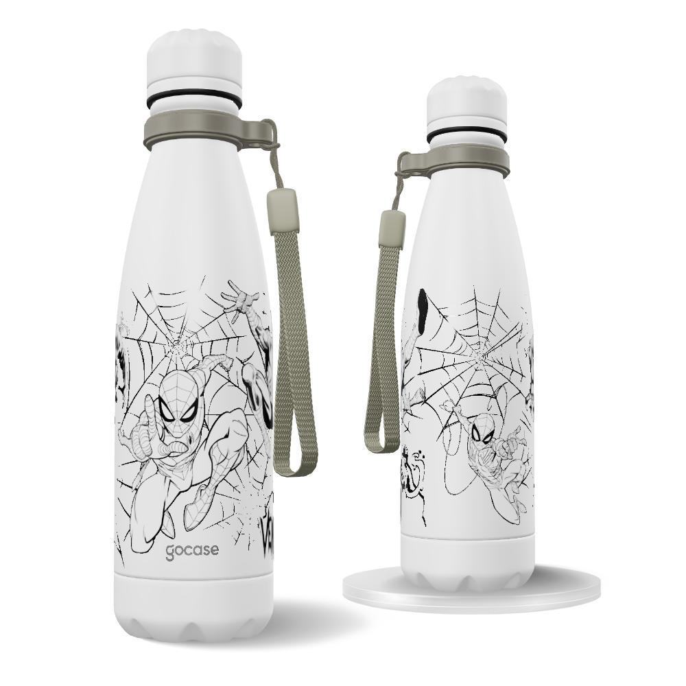 Garrafa Térmica Urban + Ebook - Spider Man Comic Sketch