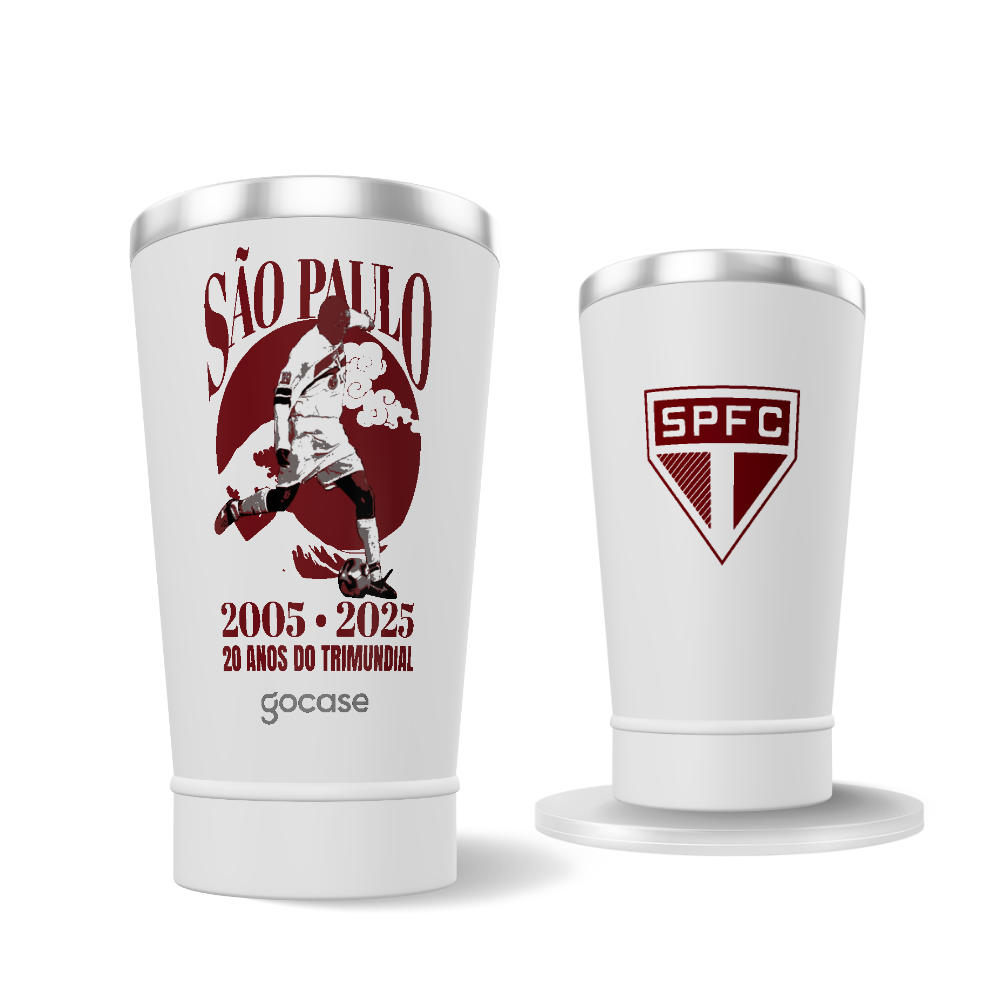Copo Térmico Cerveja + Ebook - São Paulo World Champions 2025