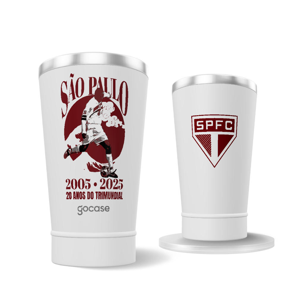 Copo Térmico Cerveja + Ebook - São Paulo World Champions 2025