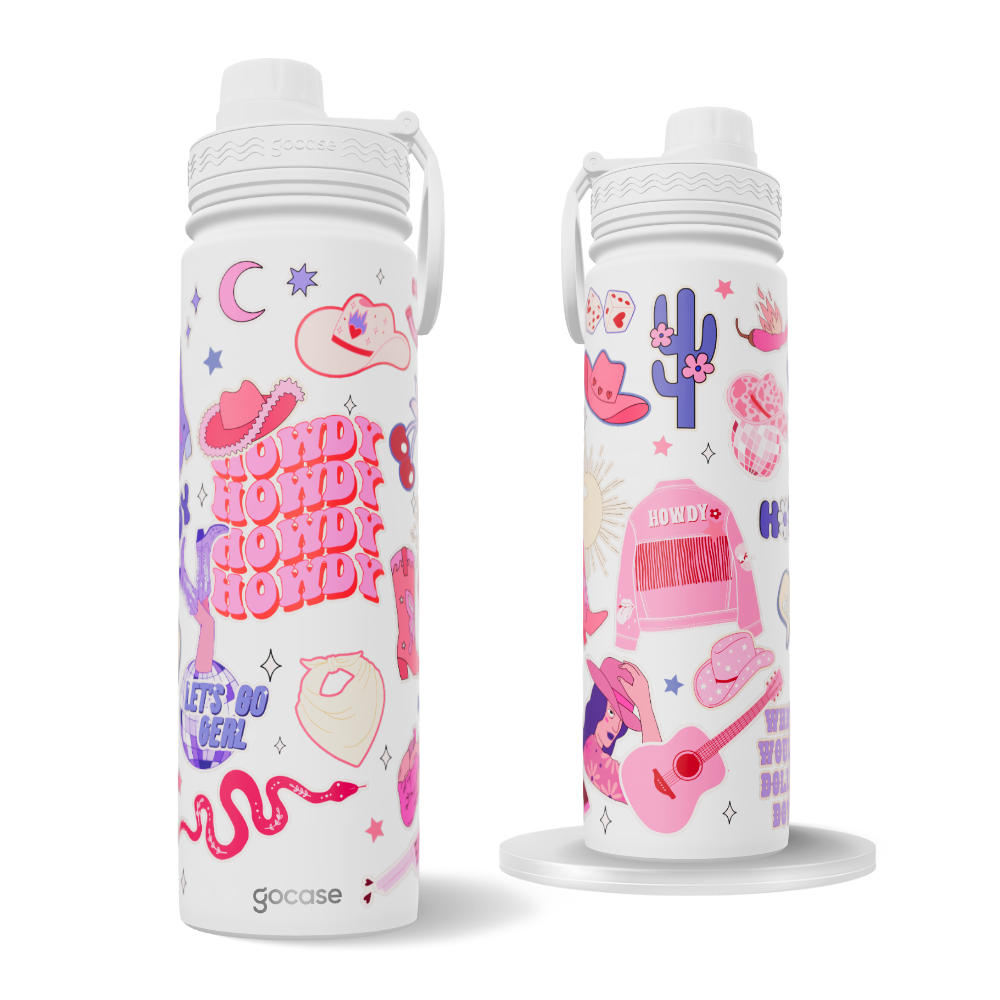 Garrafa Térmica Fresh + Ebook - Howdy Collage