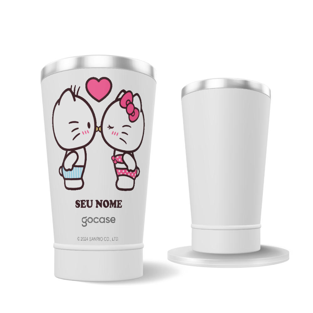 Copo Térmico + Ebook - Hello Kitty - Casal