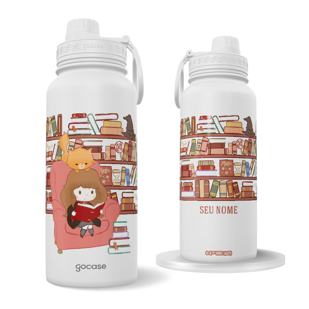 Garrafa Térmica Fresh -  Harry Potter - Biblioteca Encantada