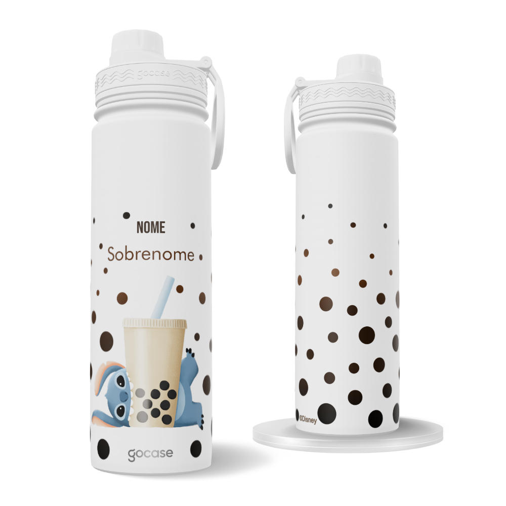 Garrafa Térmica Fresh + Ebook - Lilo & Stitch - Bubble Tea