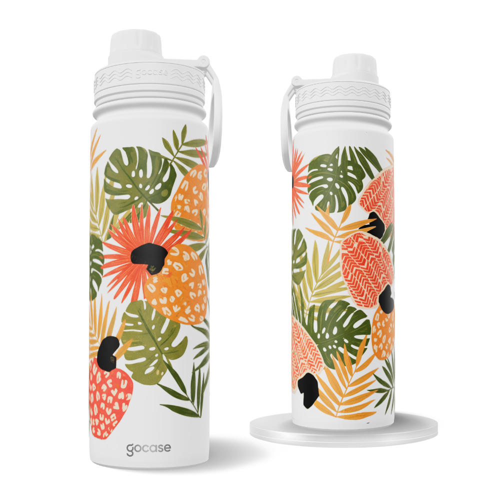 Garrafa Térmica Fresh + Ebook - Caju Tropical