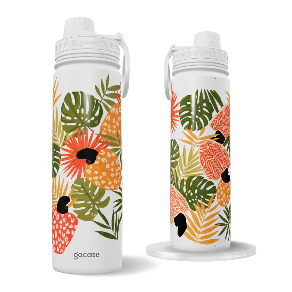 Garrafa Térmica Fresh + Ebook - Caju Tropical