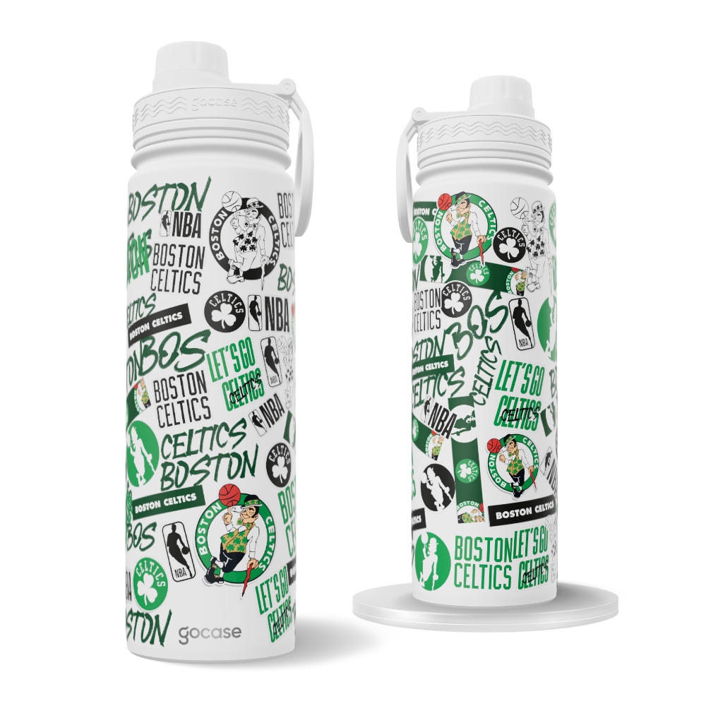 Garrafa Térmica Fresh + Ebook - Boston Celtics - Colagem