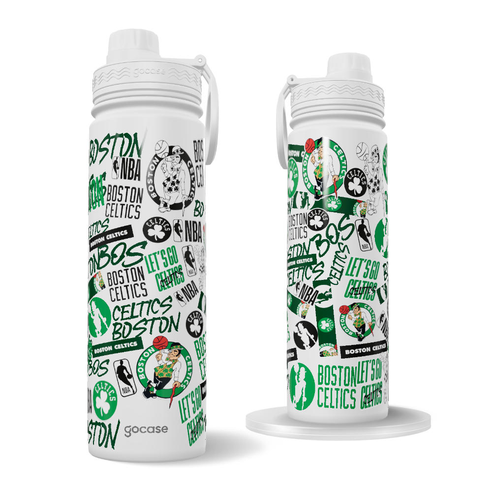 Garrafa Térmica Fresh + Ebook - Boston Celtics - Colagem