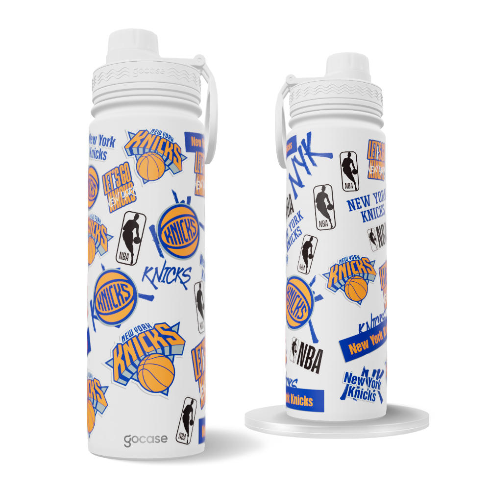 Garrafa Térmica Fresh + Ebook - New York Knicks - Colagem