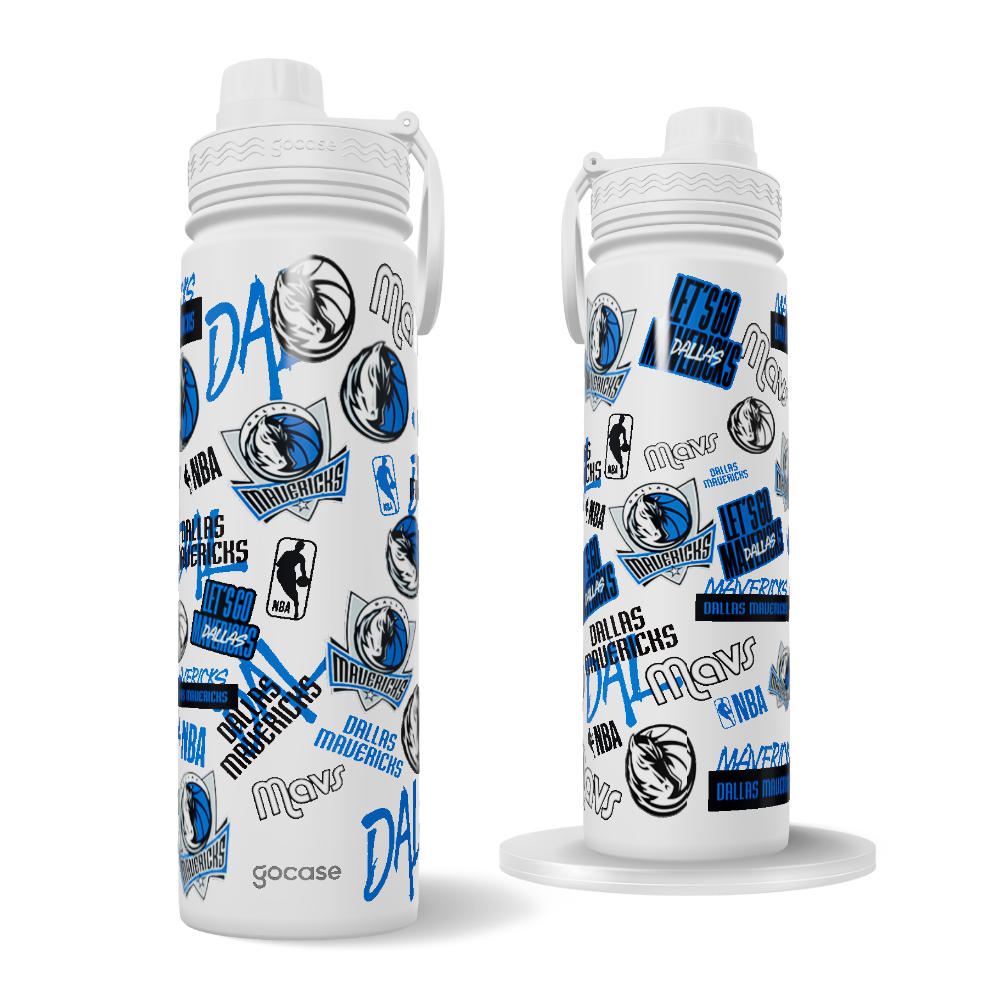 Garrafa Térmica Fresh + Ebook - Dallas Mavericks - Colagem Garrafa Térmica Fresh + Ebook - Dallas Mavericks - Colagem