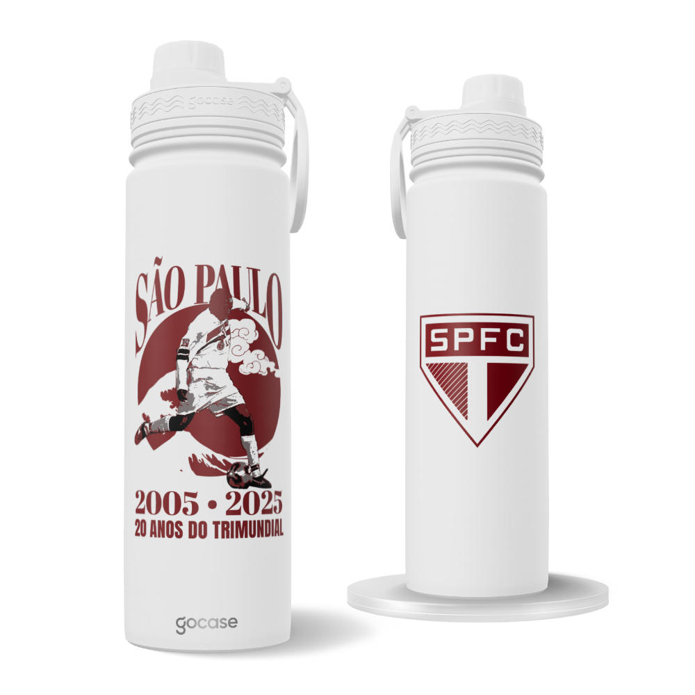 Garrafa Térmica Fresh + Ebook -  São Paulo World Champions 2025