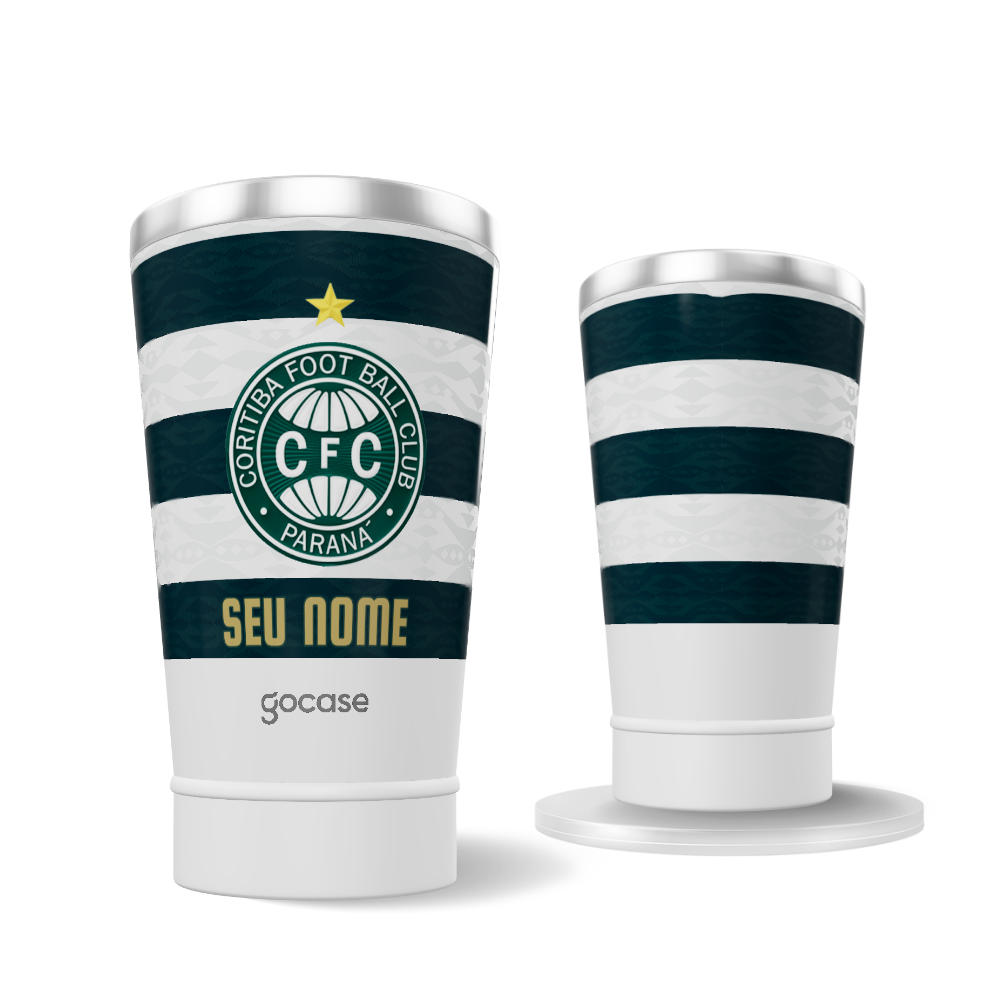 Copo Térmico Cerveja + Ebook -  Coritiba - Uniforme 3 2025