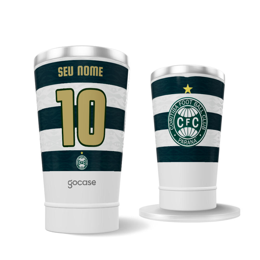 Copo Térmico Cerveja + Ebook -  Coritiba - Uniforme 3 2025 P