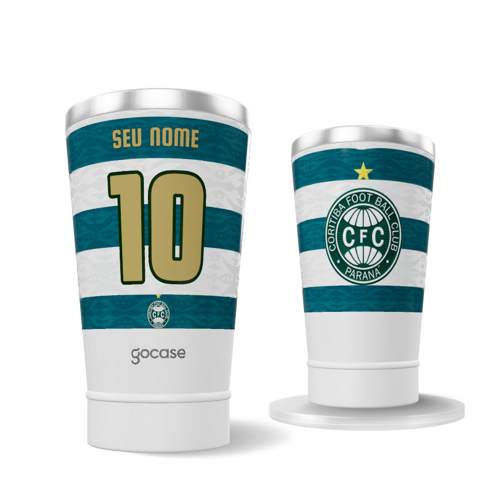 Copo Térmico Cerveja + Ebook -  Coritiba - Uniforme 3 2025 P