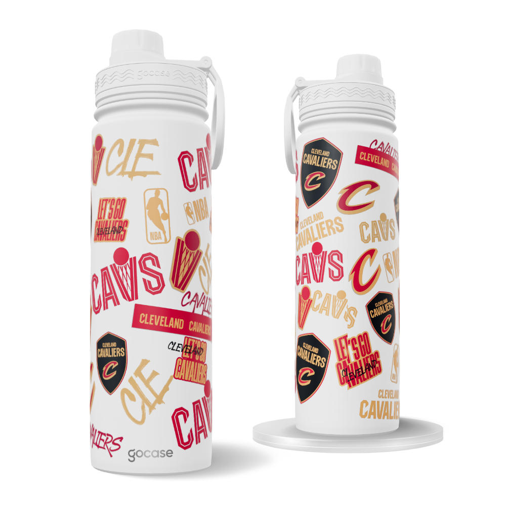 Garrafa Térmica Fresh + Ebook - Cleveland Cavaliers - Colagem