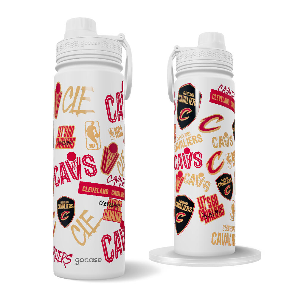 Garrafa Térmica Fresh + Ebook - Cleveland Cavaliers - Colagem