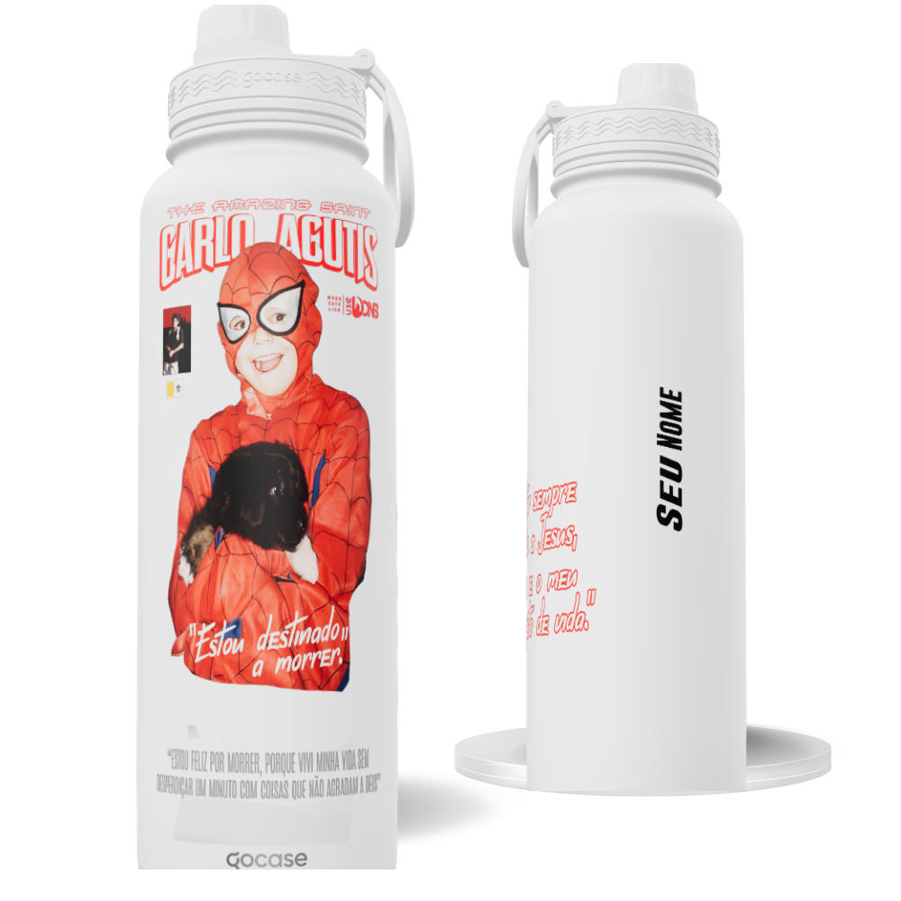 Garrafa Térmica Fresh -  Carlos Acutis Super Heroi