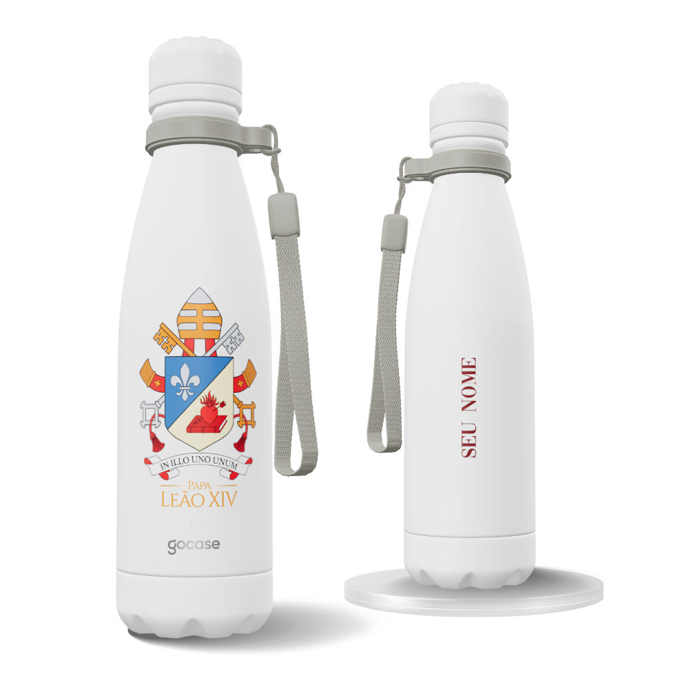 Garrafa Térmica Urban + Ebook -  Brasão Papa Leão