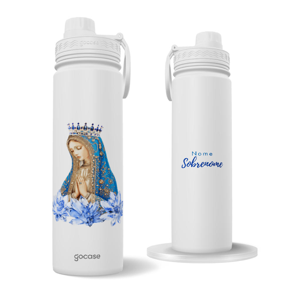 Garrafa Térmica Fresh + Ebook - Mãe Maria - Cristais