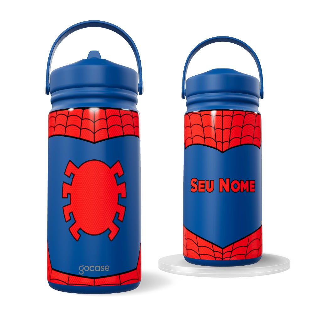 Garrafa Térmica Mini -  Homem-Aranha - Uniforme Aranha