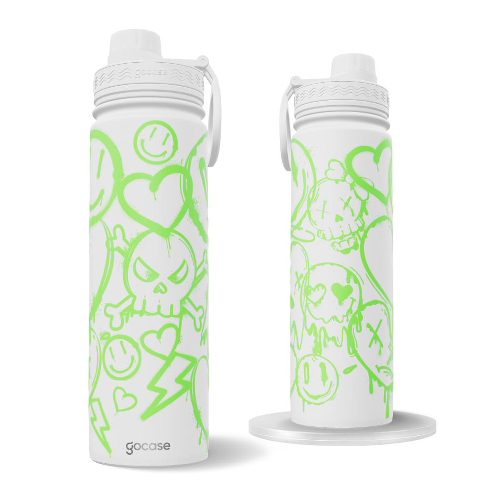 Garrafa Térmica Fresh + Ebook - Grafitti Vibes