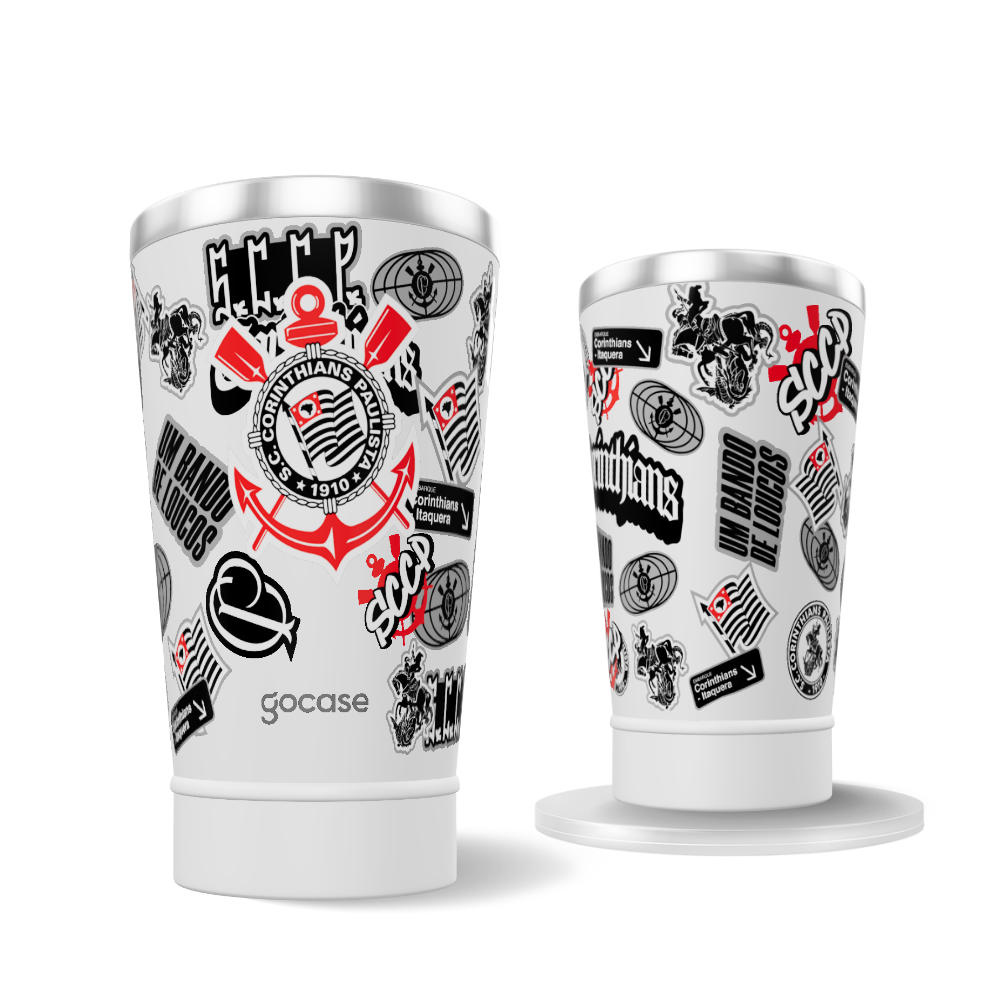 Copo Térmico Cerveja - Corinthians  - Soft Stickers