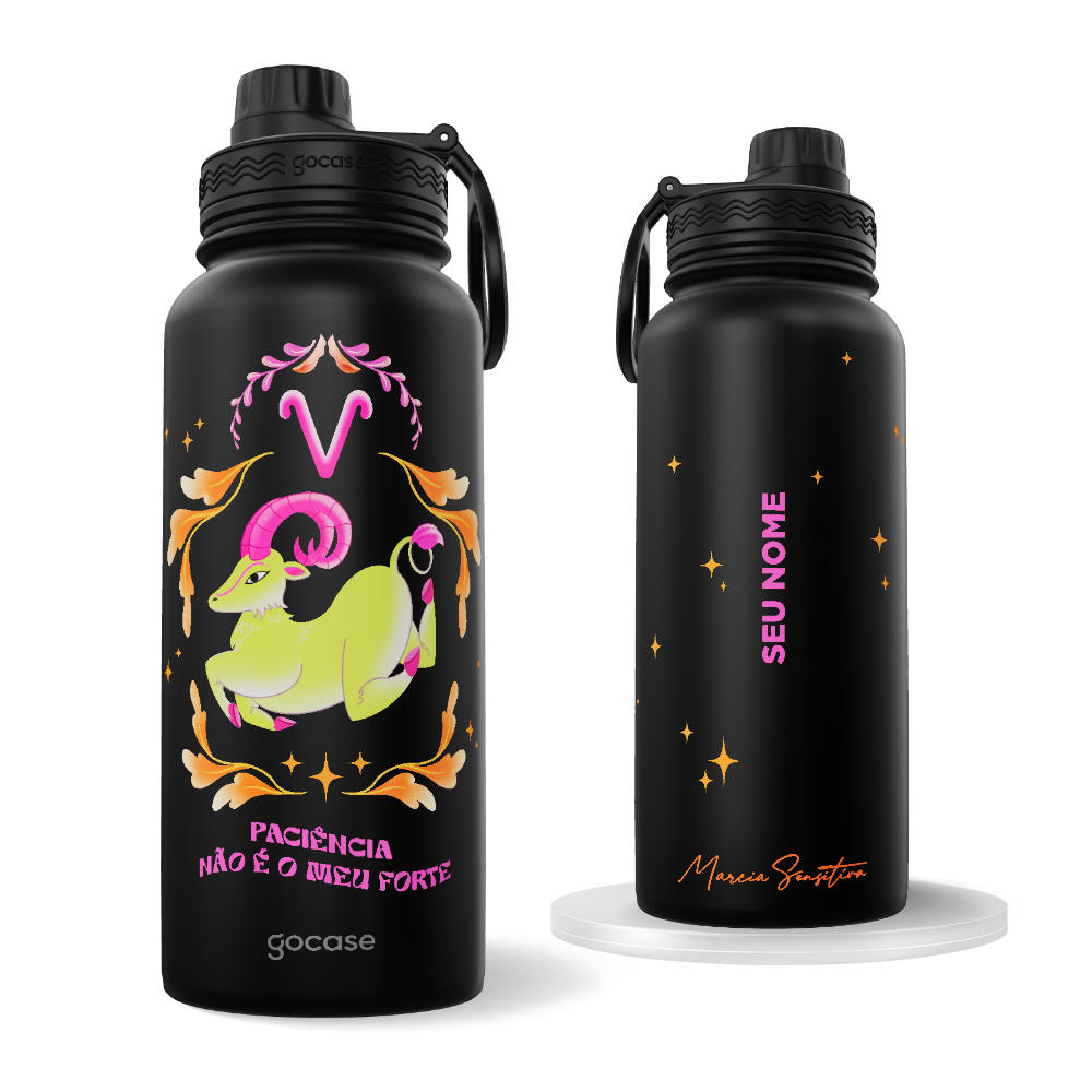 Garrafa Térmica Fresh - Marcia Sensitiva - Signos - Áries