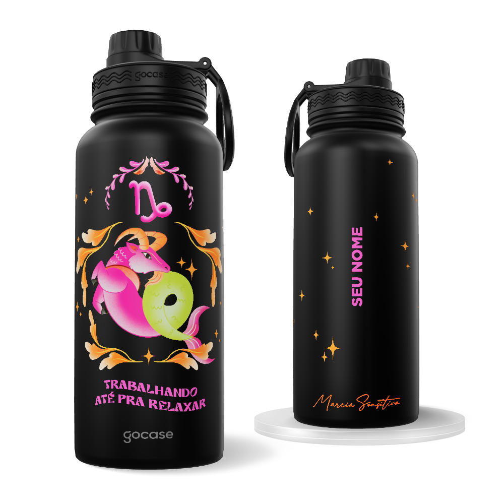 Garrafa Térmica Fresh - Marcia Sensitiva - Signos - Capricórnio