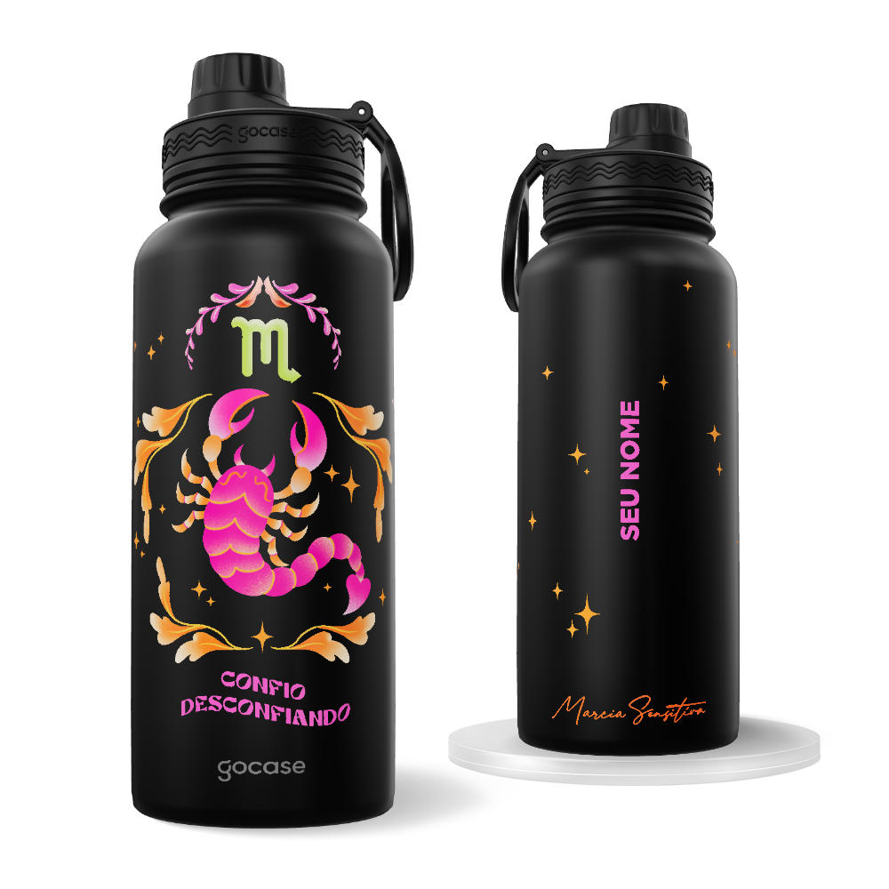 Garrafa Térmica Fresh - Marcia Sensitiva - Signos - Escorpião