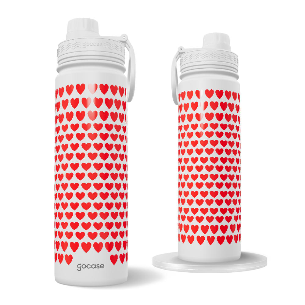 Garrafa Térmica Fresh + Ebook - Grid Hearts
