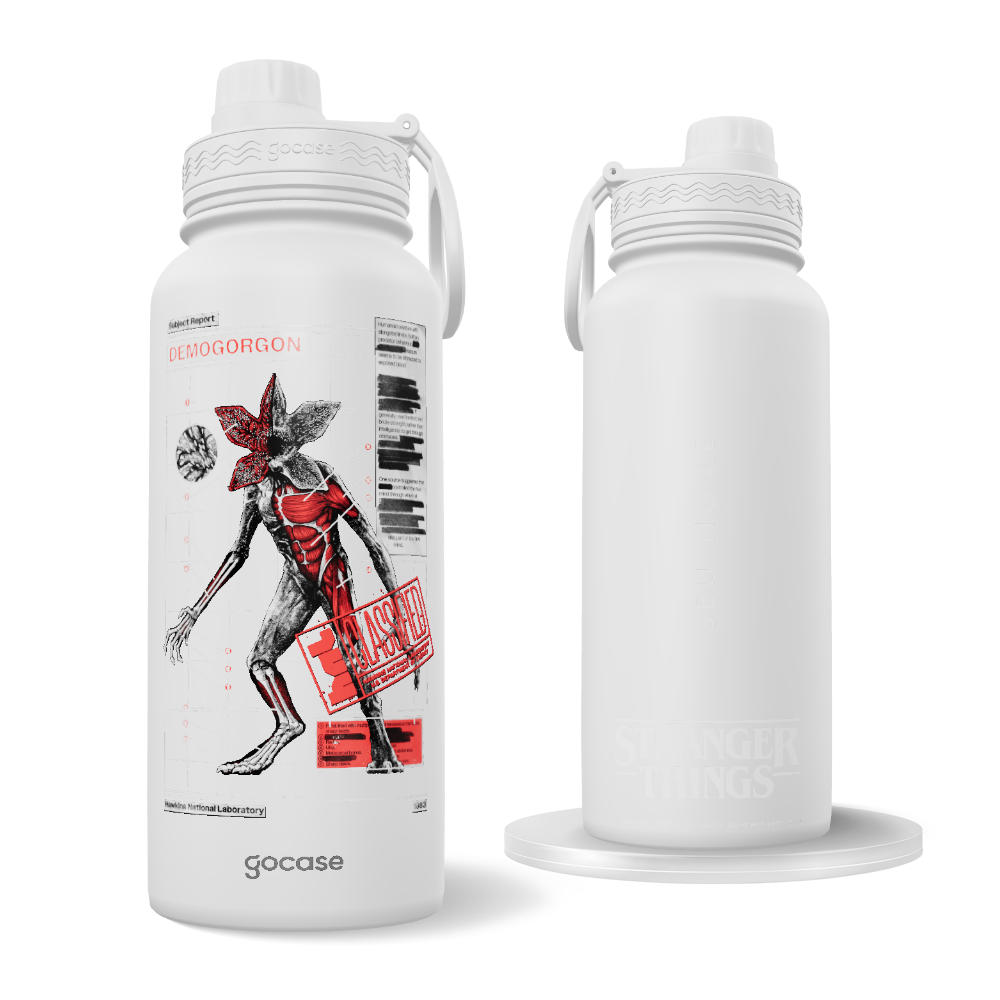 Garrafa Térmica Fresh -  Stranger Things - Anatomia do Demogorgon