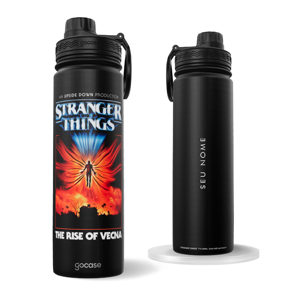 Garrafa Térmica Fresh + Ebook - Stranger Things - The Rise Of Vecna