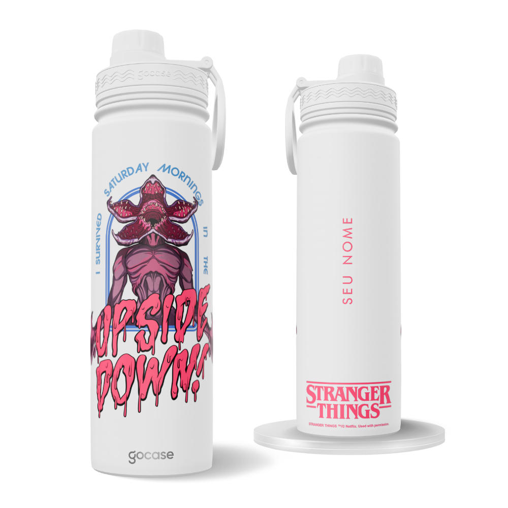 Garrafa Térmica Fresh + Ebook - Stranger Things - Upside Down