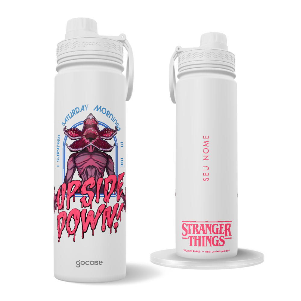 Garrafa Térmica Fresh + Ebook - Stranger Things - Upside Down