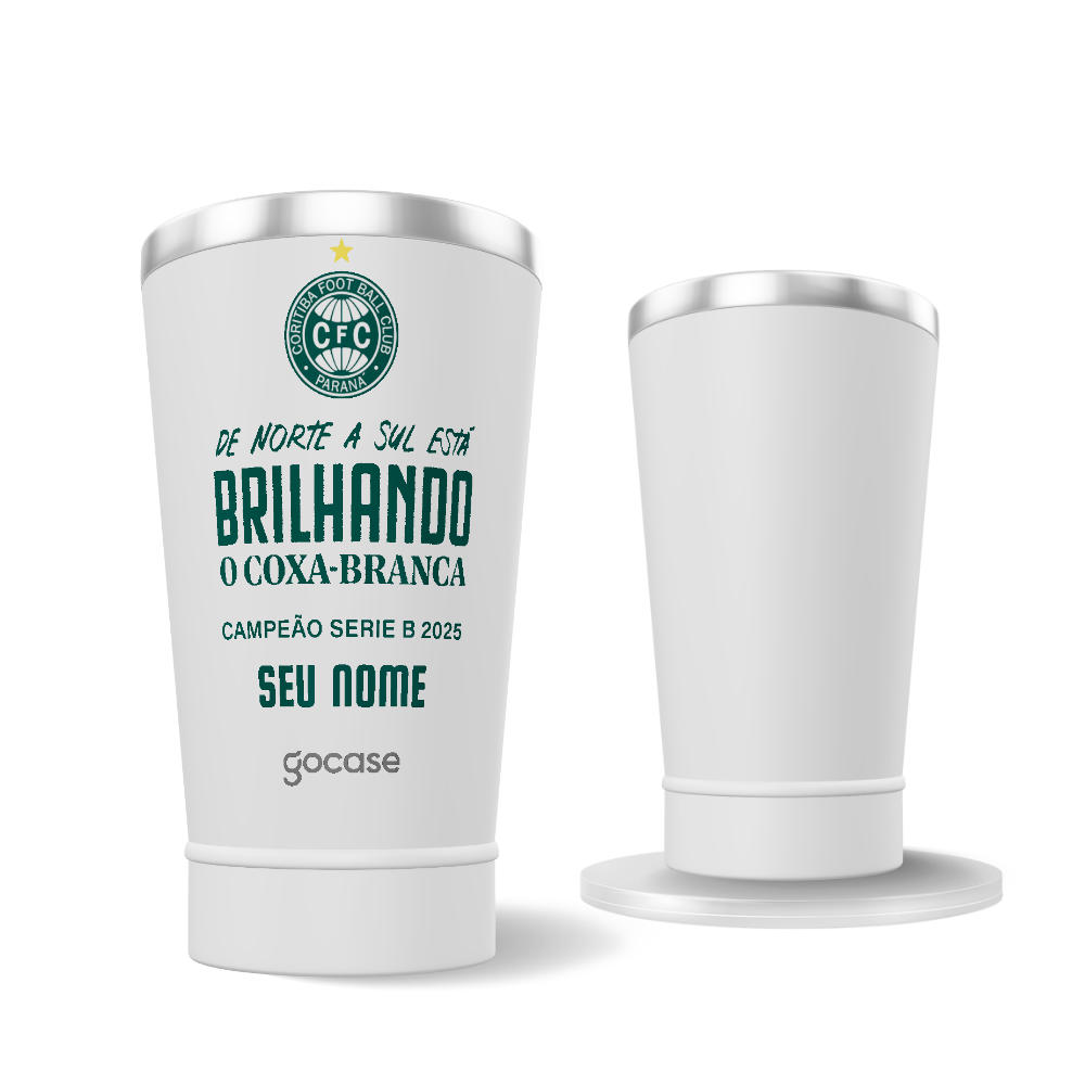 Copo Térmico Cerveja + Ebook - Coritiba - Campeão do Brasil 2025 2