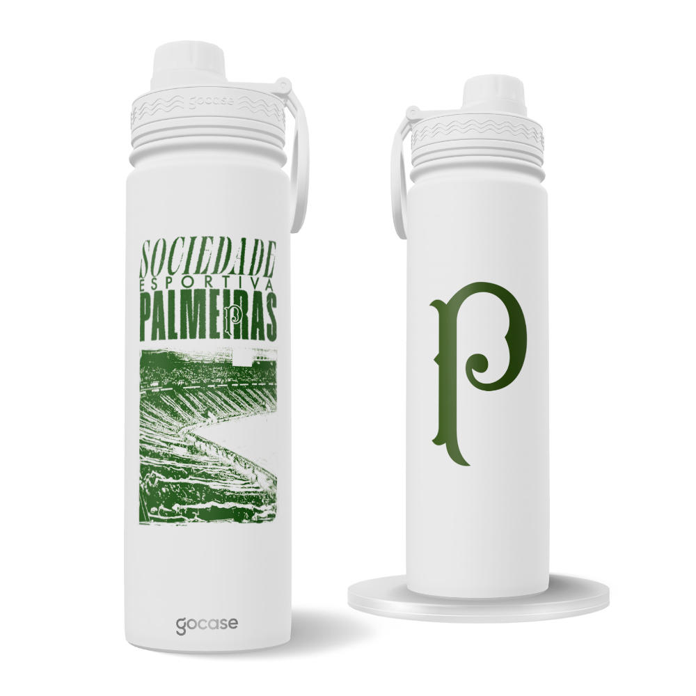 Garrafa Térmica Fresh + Ebook - Palmeiras - Parque Palestra
