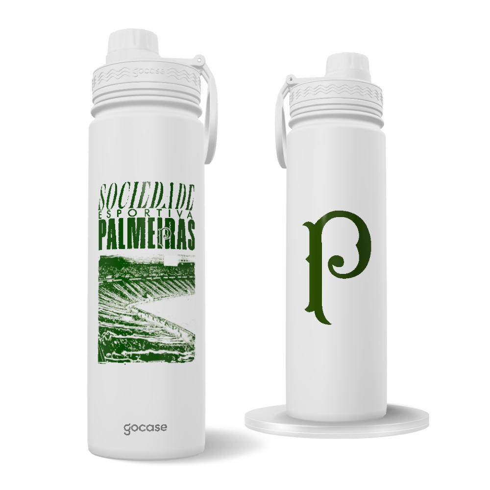 Garrafa Térmica Fresh + Ebook - Palmeiras - Parque Palestra