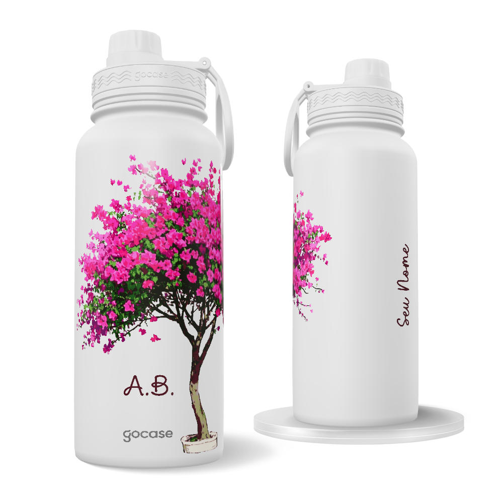 Garrafa Térmica Fresh - Lindo Ipê Rosa