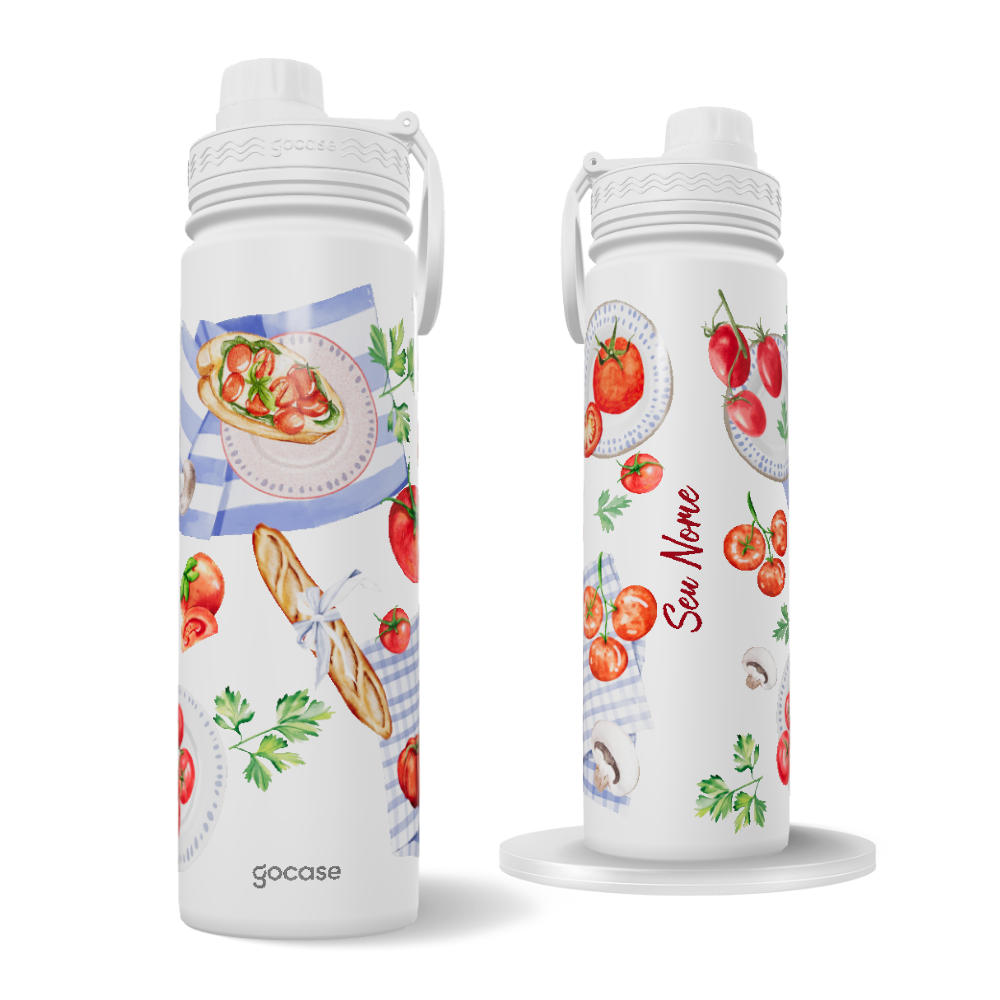 Garrafa Térmica Fresh + Ebook - The Tomato Girl Picknick Garrafa Térmica Fresh + Ebook - The Tomato Girl Picknick