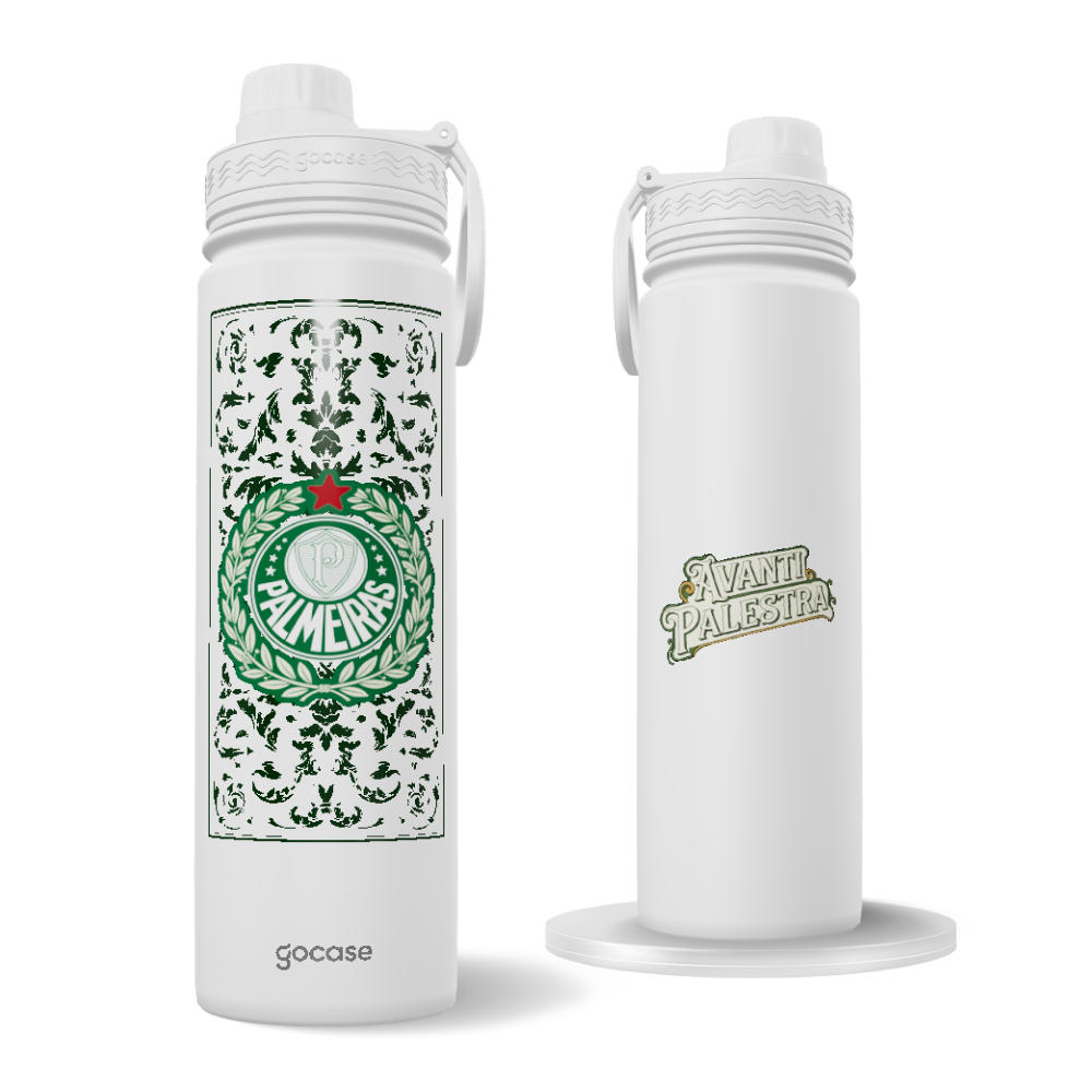 Garrafa Térmica Fresh + Ebook - Palmeiras - Raizes Palestra Garrafa Térmica Fresh + Ebook - Palmeiras - Raizes Palestra
