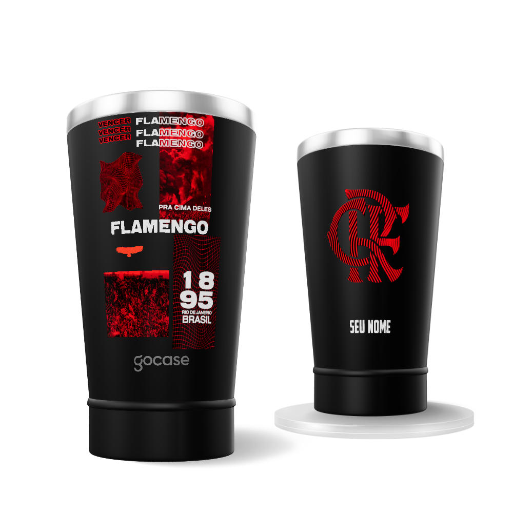 Copo Térmico Cerveja - Flamengo - Brutalismo